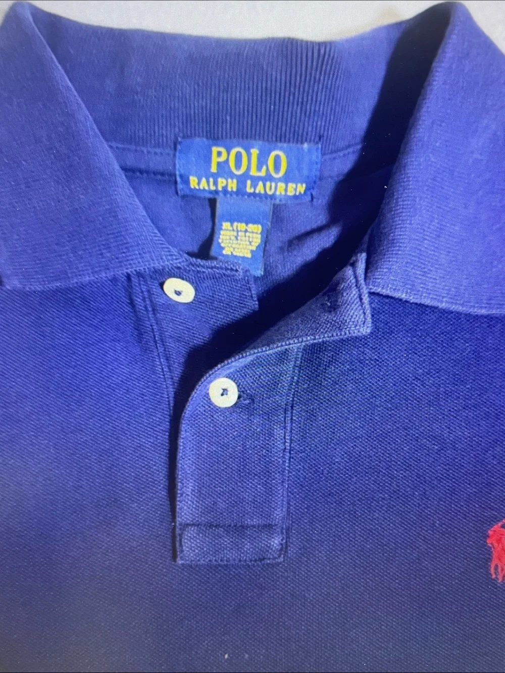 Polo by Ralph Lauren Navy Polo Shirt with Red Pony